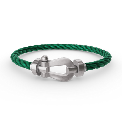 [⭐Mirelle]FORCE LARGE HORSESHOE NO DIAMOND BRACELET SILVER