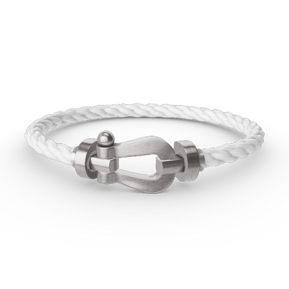[⭐Mirelle]FORCE LARGE HORSESHOE NO DIAMOND BRACELET SILVER