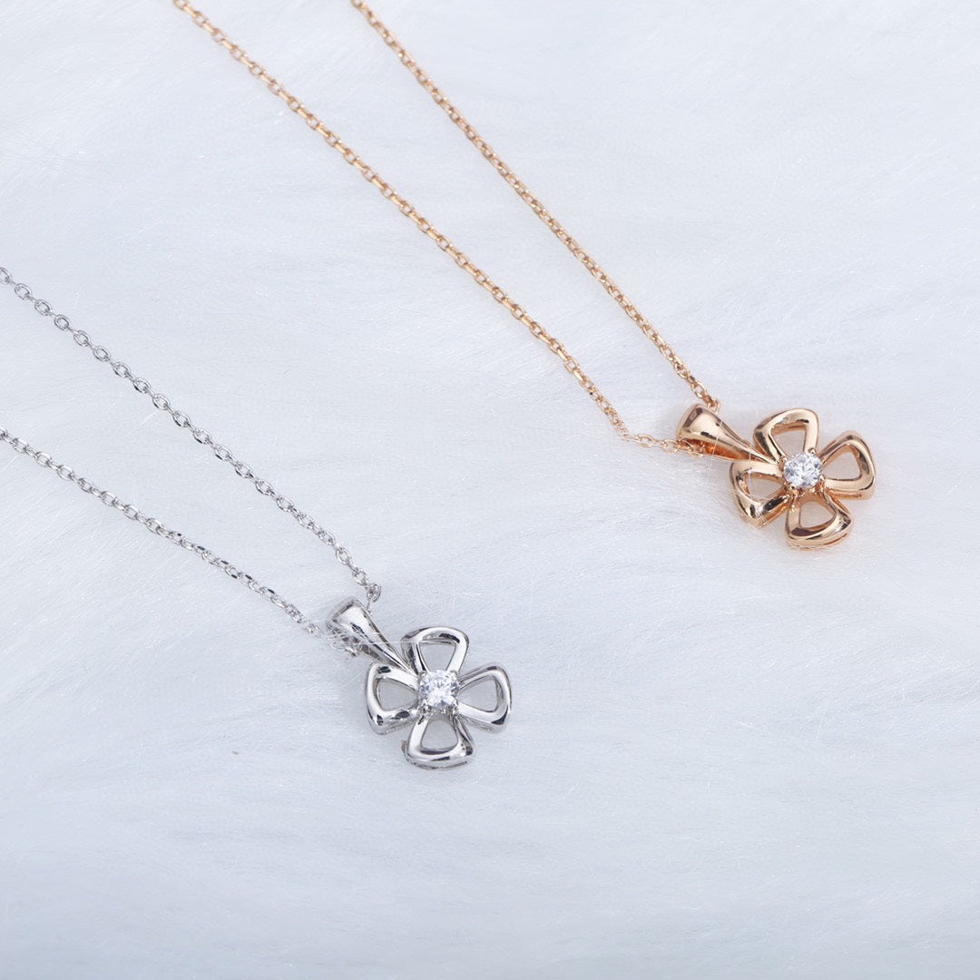 [⭐Mirelle]FIOREVER NECKLACE DIAMOND CENTER