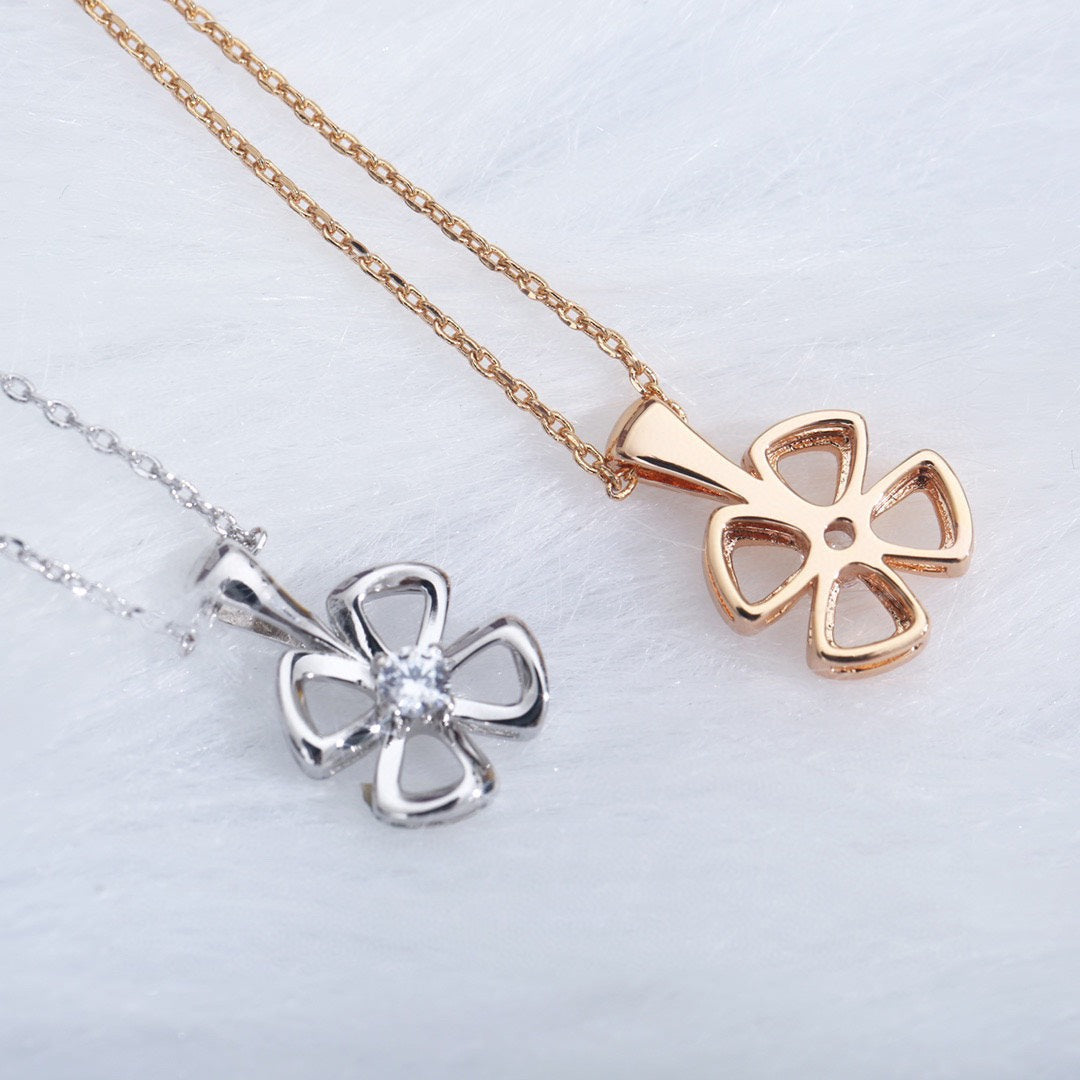 [⭐Mirelle]FIOREVER NECKLACE DIAMOND CENTER