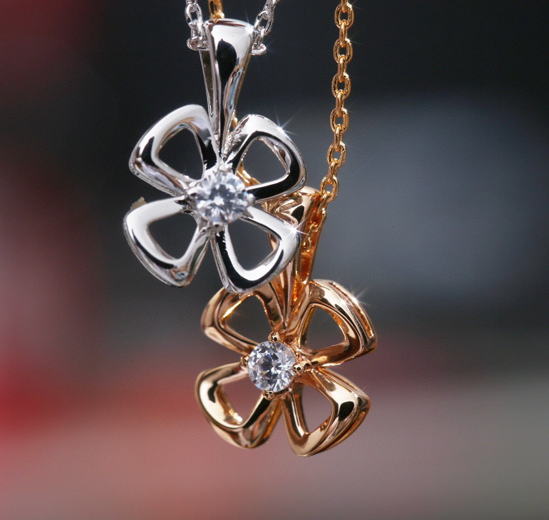 [⭐Mirelle]FIOREVER NECKLACE DIAMOND CENTER
