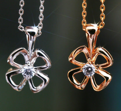 [⭐Mirelle]FIOREVER NECKLACE DIAMOND CENTER