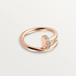 [⭐Mirelle]JUSTE RING 2.65MM PINK GOLD DIAMOND