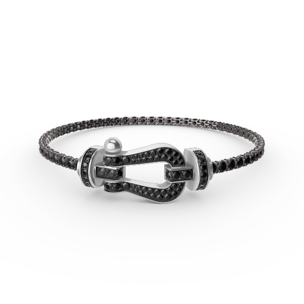 [⭐Mirelle]FORCE  LARGE HORSESHOE FULL DIAMOND TENNIS BRACELET